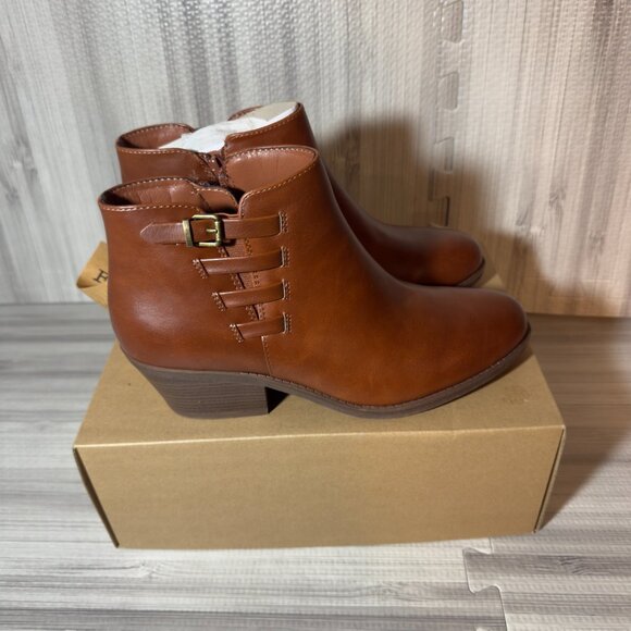 Frye and Co. Womens Boden Stacked Heel Booties - Picture 4 of 5